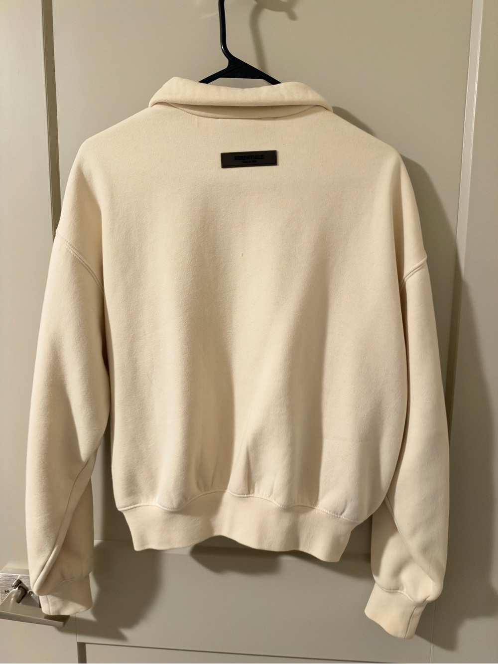 ESSENTIALS Cream Zip-Up Jacket - Picture 3 of 4